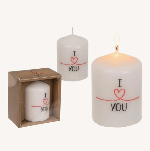 Bougies de Saint-Valentin/mariage, I love you