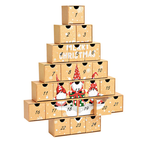 Calendrier de l’avent sapin de Noël personnalisable