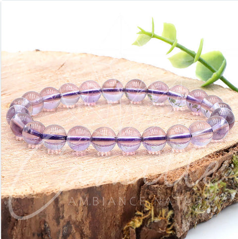 Bracelet améthyste Claire de Bolivie, 8 mm