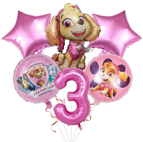 Ballons pat patrouille chiffre