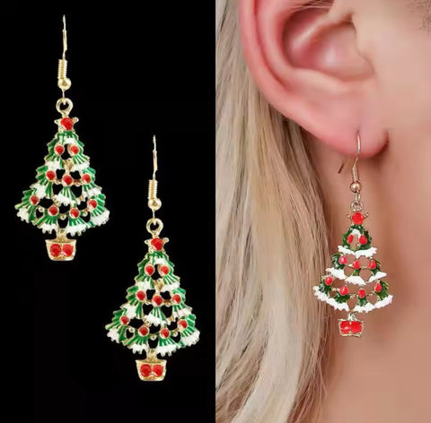 Boucles d’oreilles de Noël