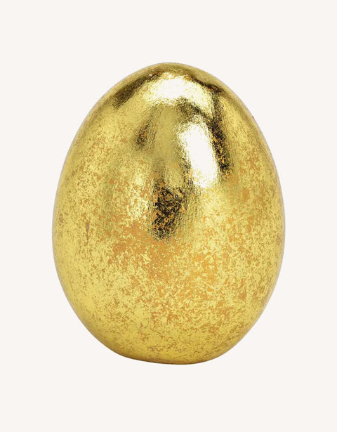 Œuf de Pâques en céramique doré