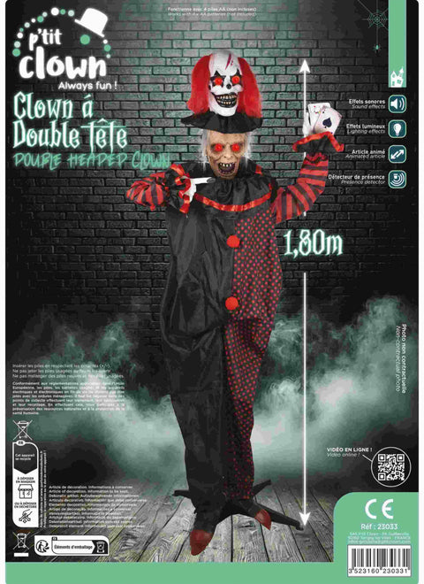 Clown à double tête