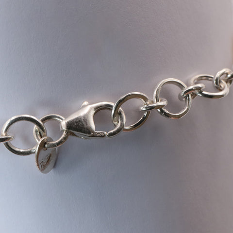 Bracelet argent 925 et malachite naturelle AAA numéroté 0369