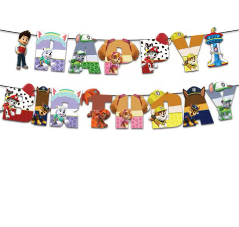 Guirlande anniversaire pat patrouille