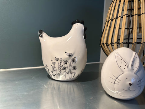 Poule de Pâques en céramique