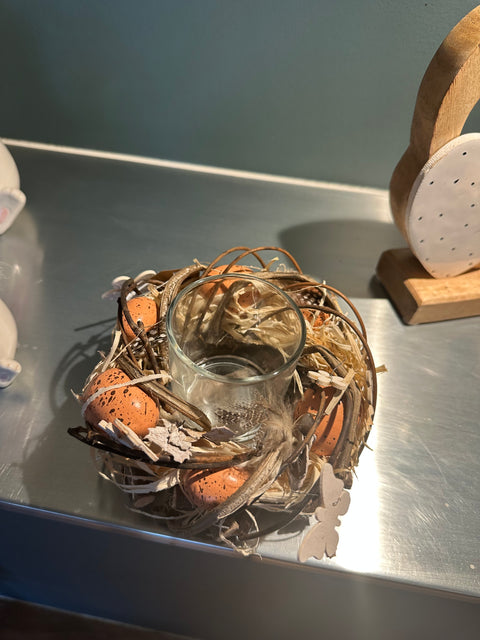 Couronne de Pâques avec photophore