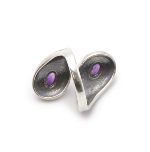Bague argent 925 réglable et Améthyste grade AA