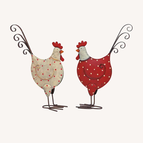 Poule de Pâques en métal