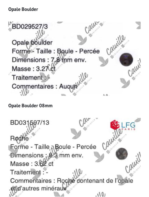 Bracelet boule Opale Boulder A+