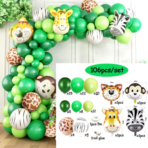 Kit ballons jungle safari