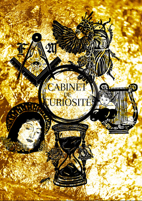Plâtre, crâne, doré et parfumé