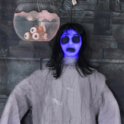Fantôme femme halloween à suspendre