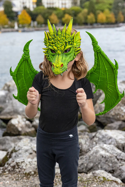 masque dragon vert