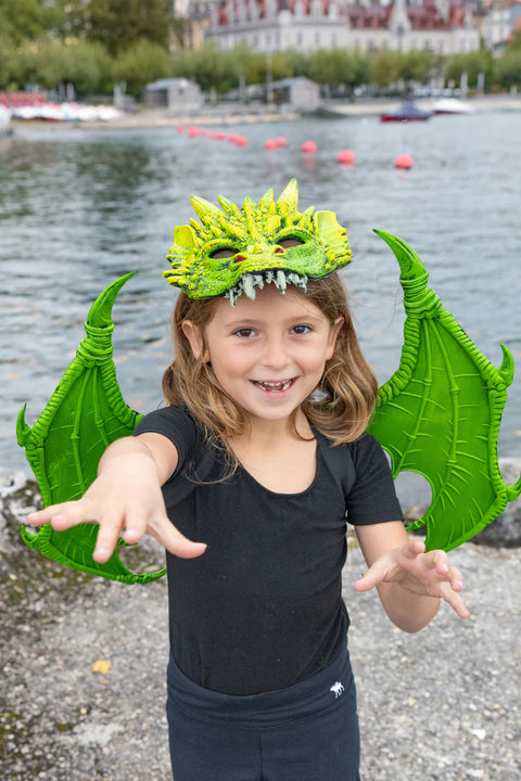 masque dragon vert