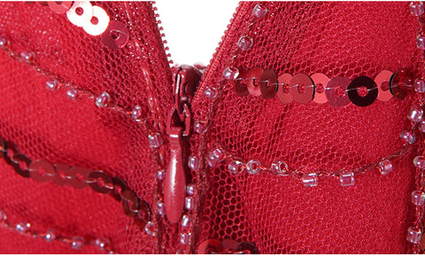 Robe Vintage Gatsby rouge pour femmes