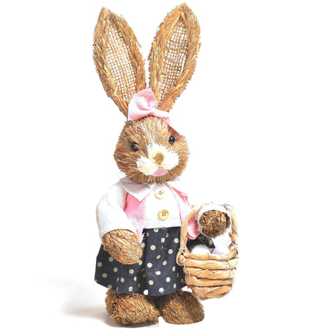lapin de Pâques en paille