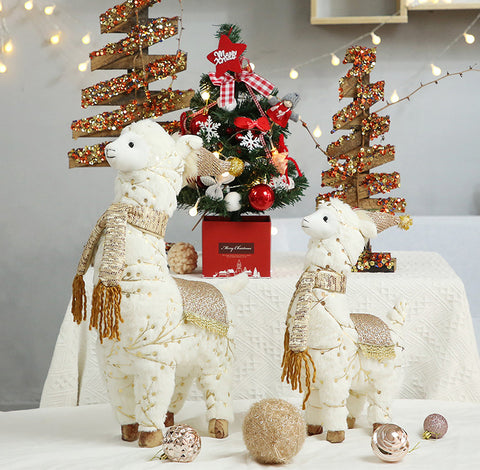 Lama de Noël 50cm