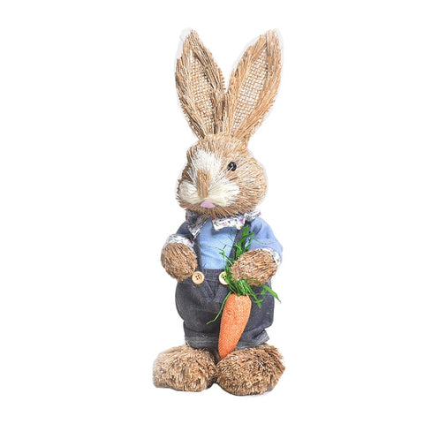 lapin de Pâques en paille