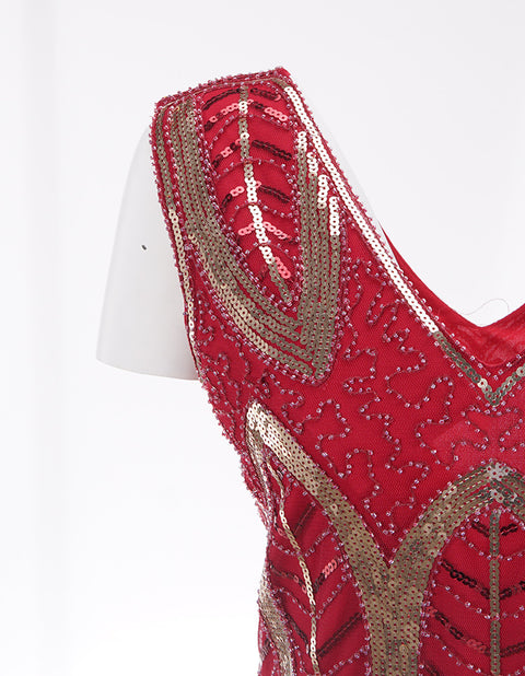 Robe Vintage Gatsby noir pour femmes