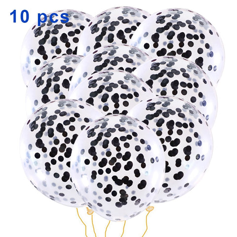 Ballons avec confettis