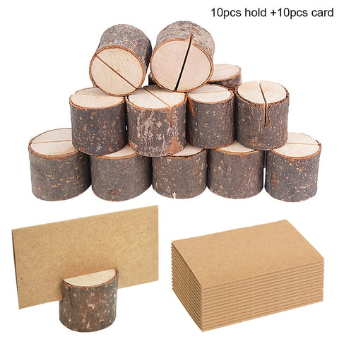 support en bois pour cartes ou photos