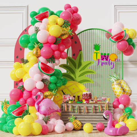 kit guirlande en ballons fête tropicale/Hawaï