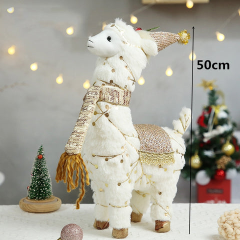 Lama de Noël 50cm