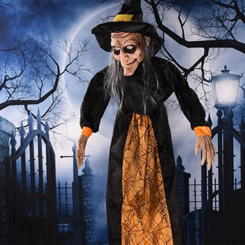 figurine halloween sorcière animée
