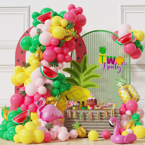 kit guirlande en ballons fête tropicale/Hawaï