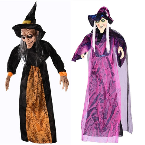 figurine halloween sorcière animée