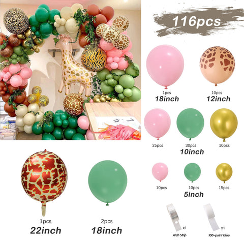Kit arche de ballons jungle