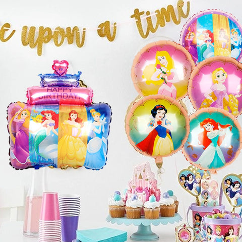Kit de ballons chiffres et princesses Disney 12pcs