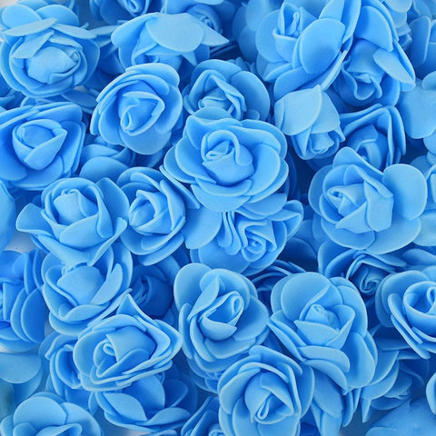 Pétale de rose bleu en mousse
