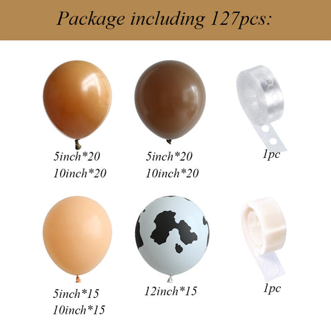Kit de 127 ballons cowboy