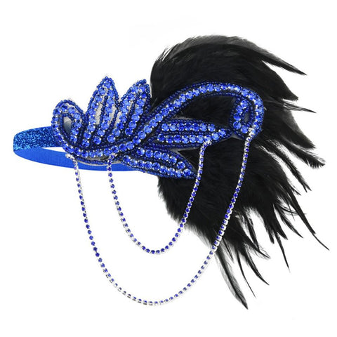 Serre tête à plume Gatsby/Charleston