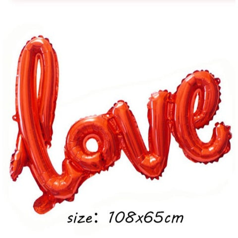 Ballon LOVE ,mariage ,saint valentin