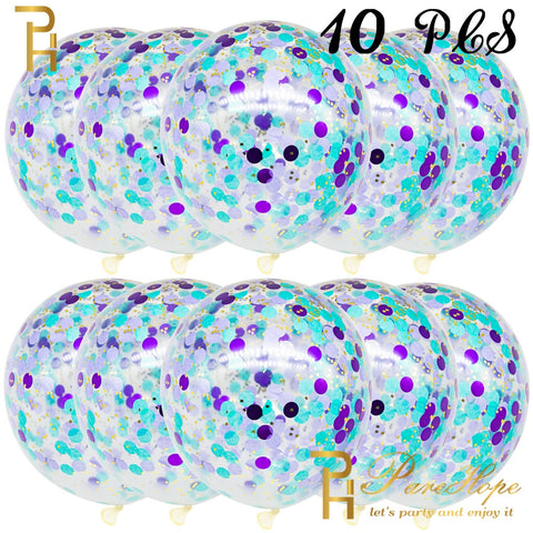 Ballons avec confettis