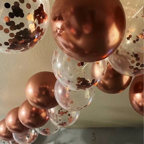 ballons colorés / confettis 20 pcs