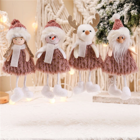 poupée de Noël ,décoration de Noël pour sapin