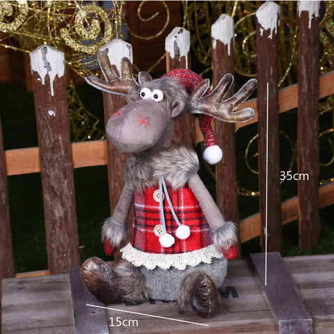 Renne de Noël assis