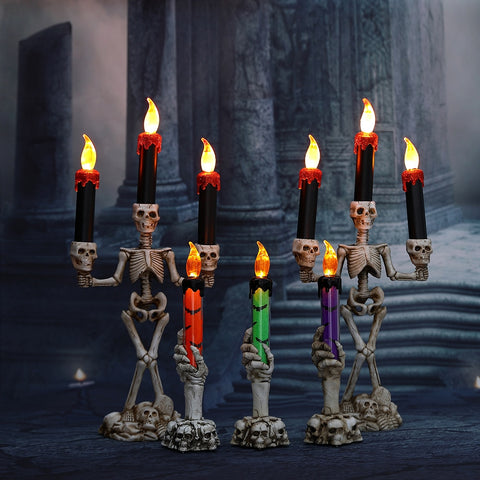 decoration-halloween-bougeoir-squelette