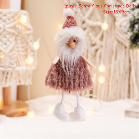 poupée de Noël ,décoration de Noël pour sapin