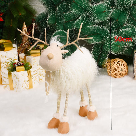 Renne de Noël blanc