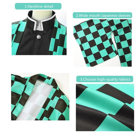 Costume ,perruque et accessoires Tanjirou Kamado , Demon Slayer