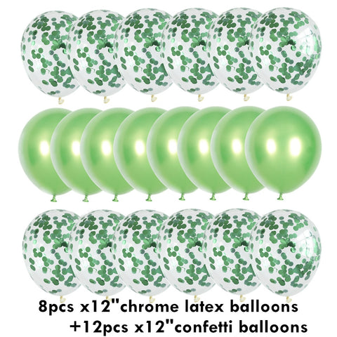 lot de ballons en latex , confettis