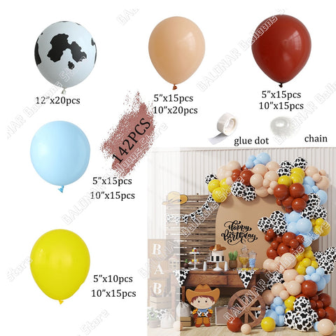 kit de 142 ballons farwest /cowboy
