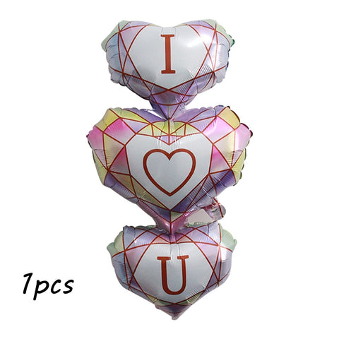 Ballon Cœur superposés