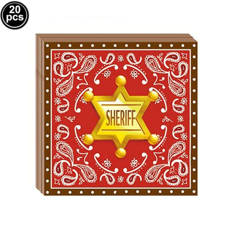 Serviettes jetable western 20pcs
