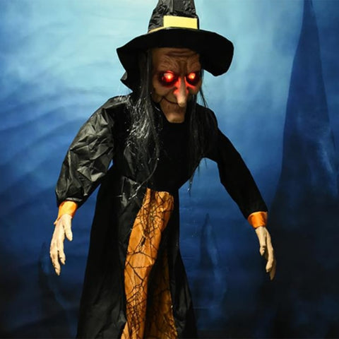 figurine halloween sorcière animée